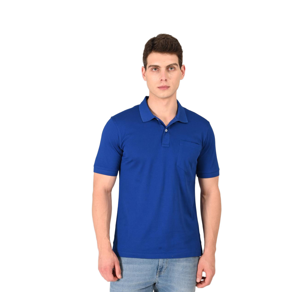 19 GSM Cotton Mens Mercerized Polo T-Shirt