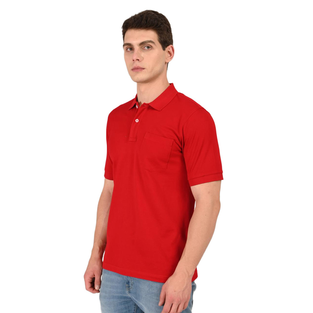 190 GSm Cotton Mens Mercerized Polo PremiumT-Shirt