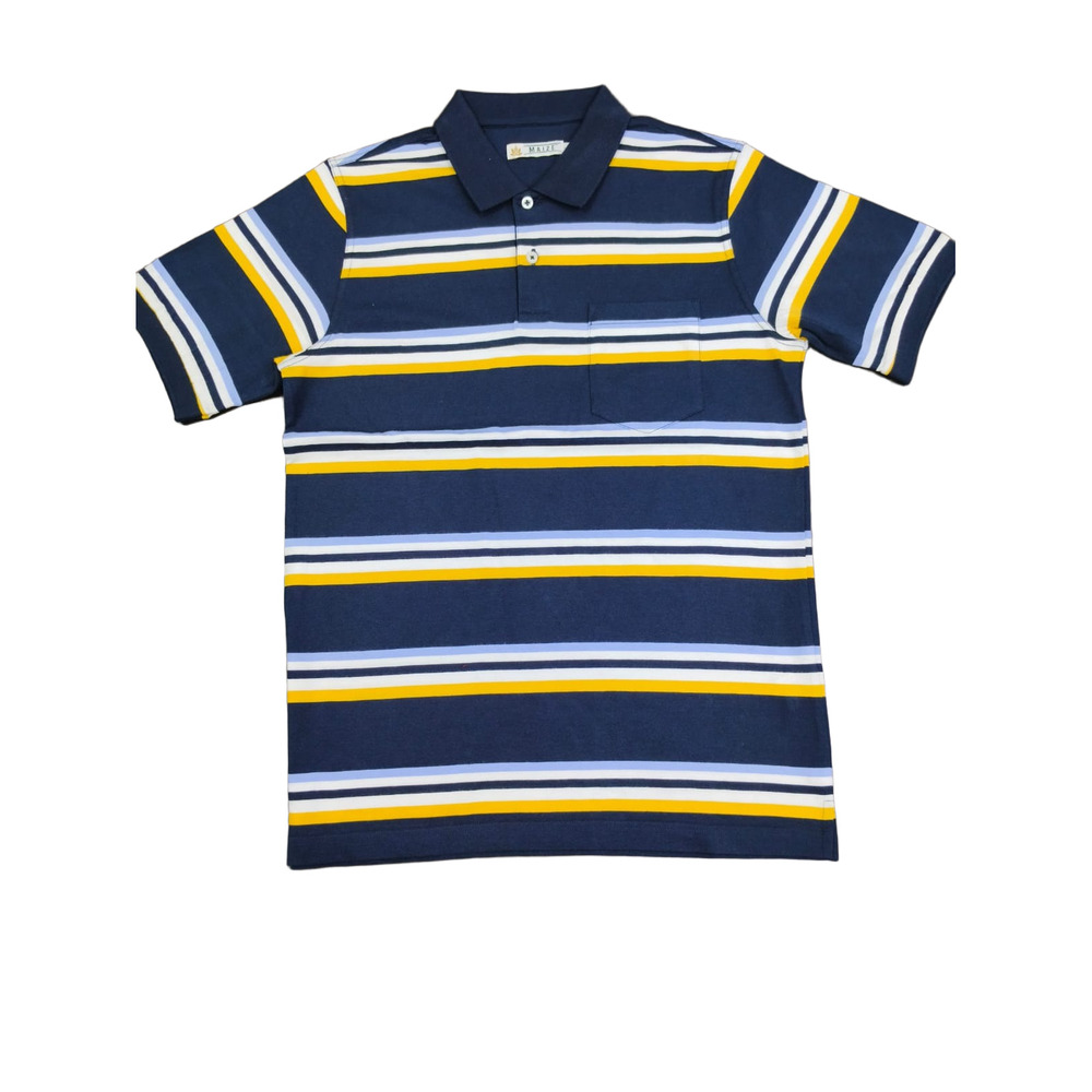 Men's Jersey Stripes Polo T-Shirt - 185 GSM