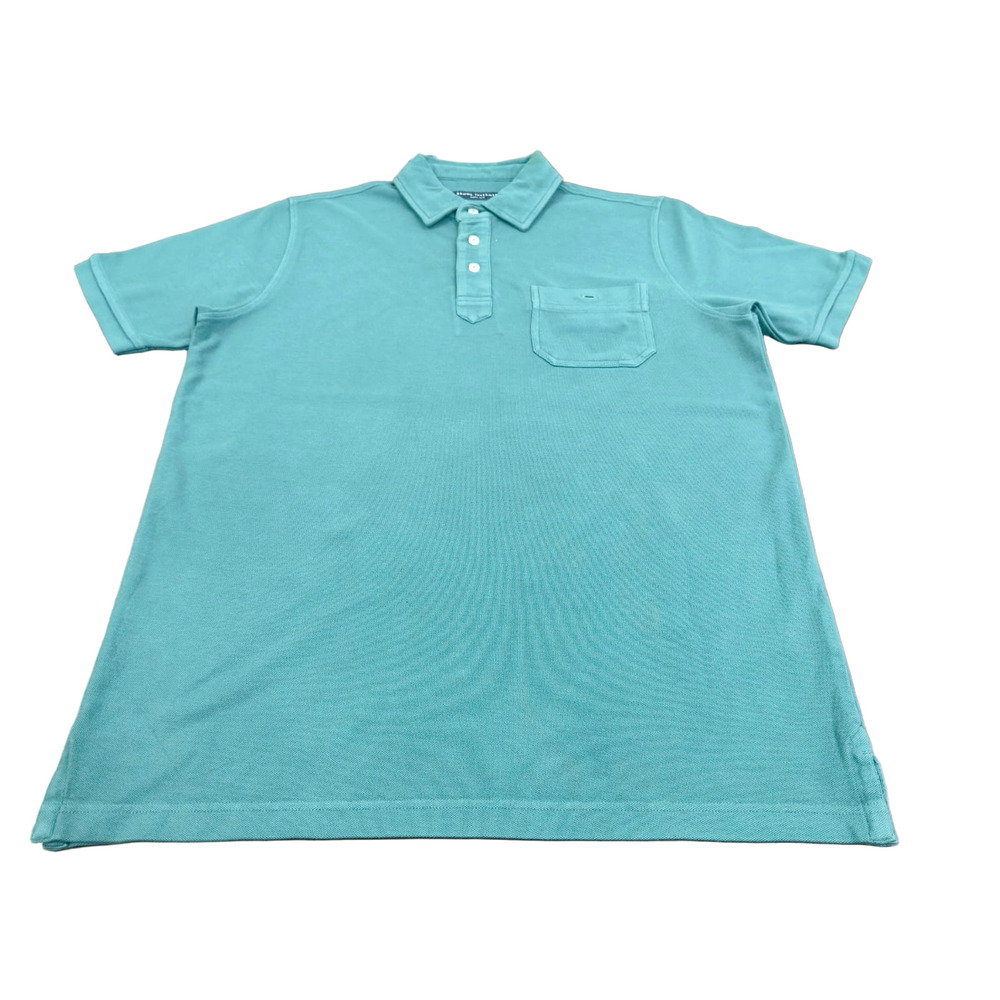 Mens Garment Dye Pique Polo T-Shirt