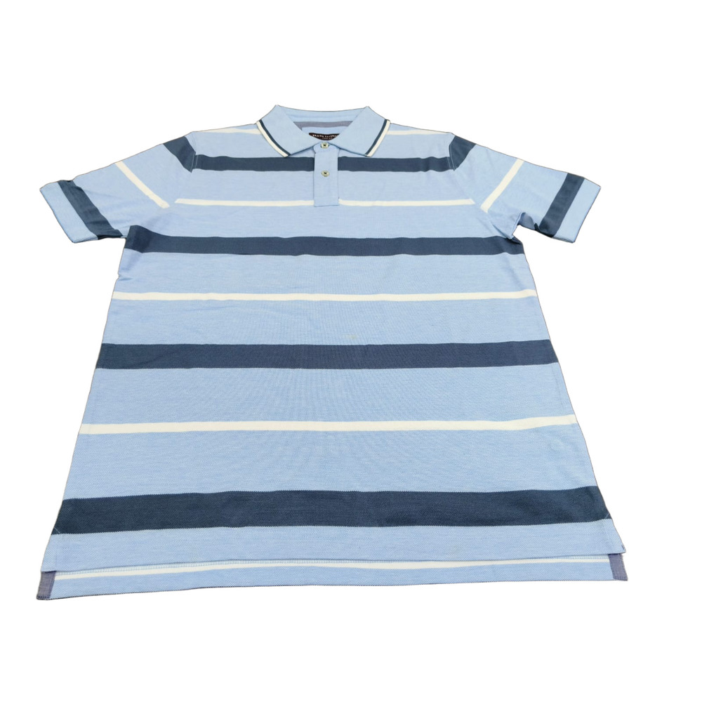 Men's Striped Pique Polo - 220 GSM