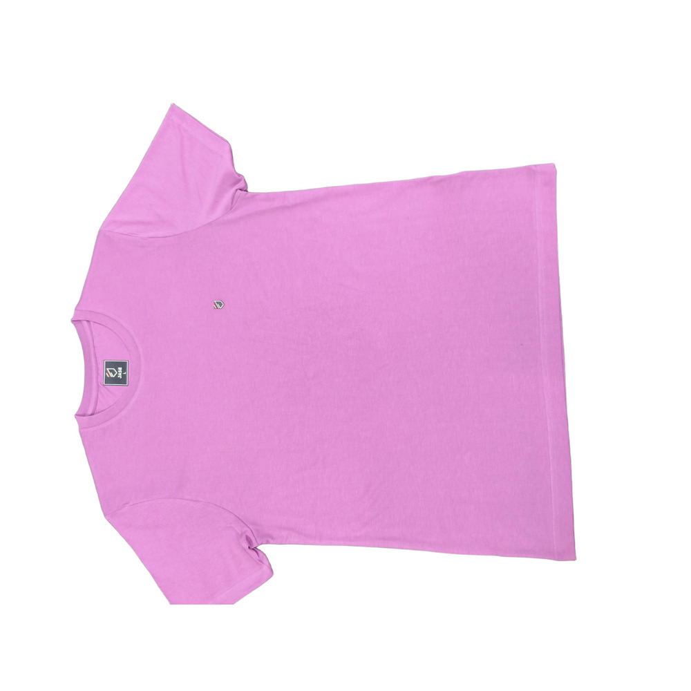Mens Round Neck Pink T-Shirt - Feature: Machine Wash / Hand Wash