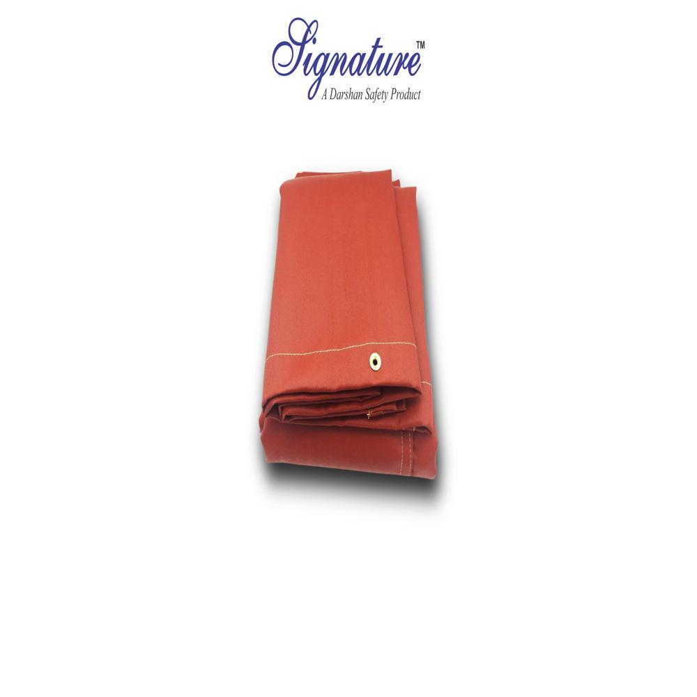 Red Fiberglass Coated Silicon Cloth