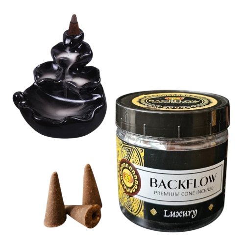 Luxury Backflow Cone 100G - Burning Time: 30 Minutes