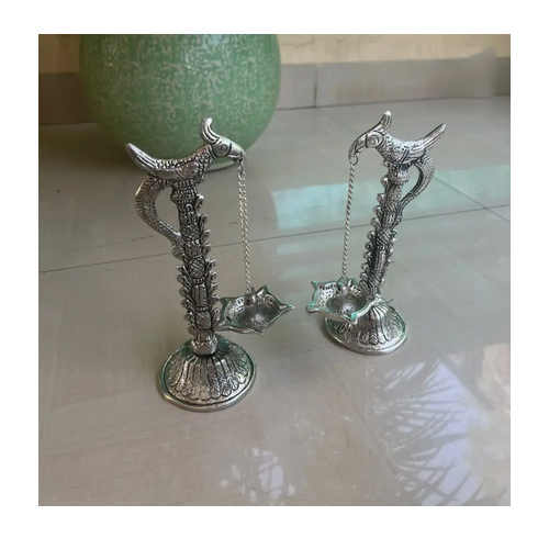 Small AntiqueParrot Hanging Divideepam Pair