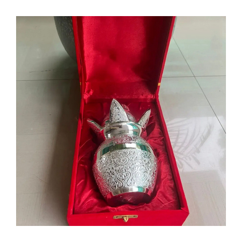 German Silver Mangal Kalash With Velvet Gift Box