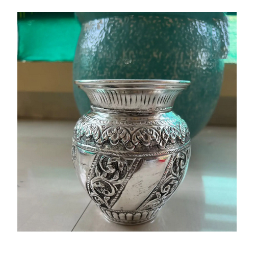 Designer Kalash - Color: Silver