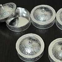 2 Inch German Silver Button Round Dibbi