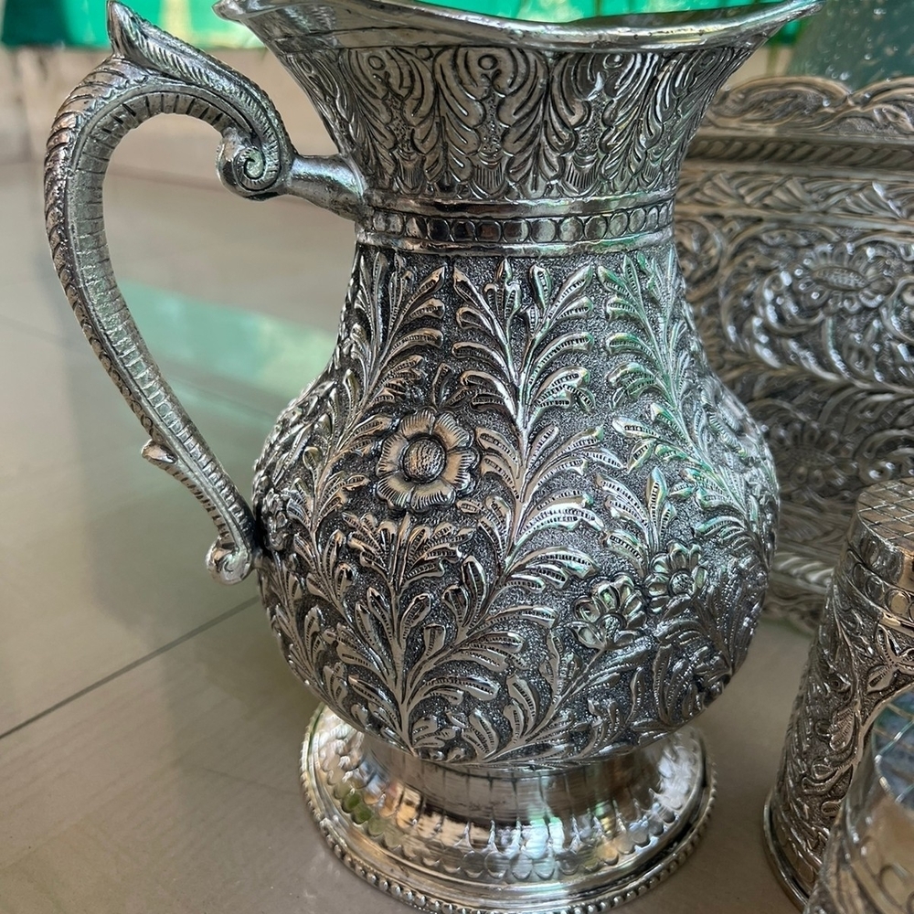 Silver Replica And Heavy Gauge Collection Designer Jug Set