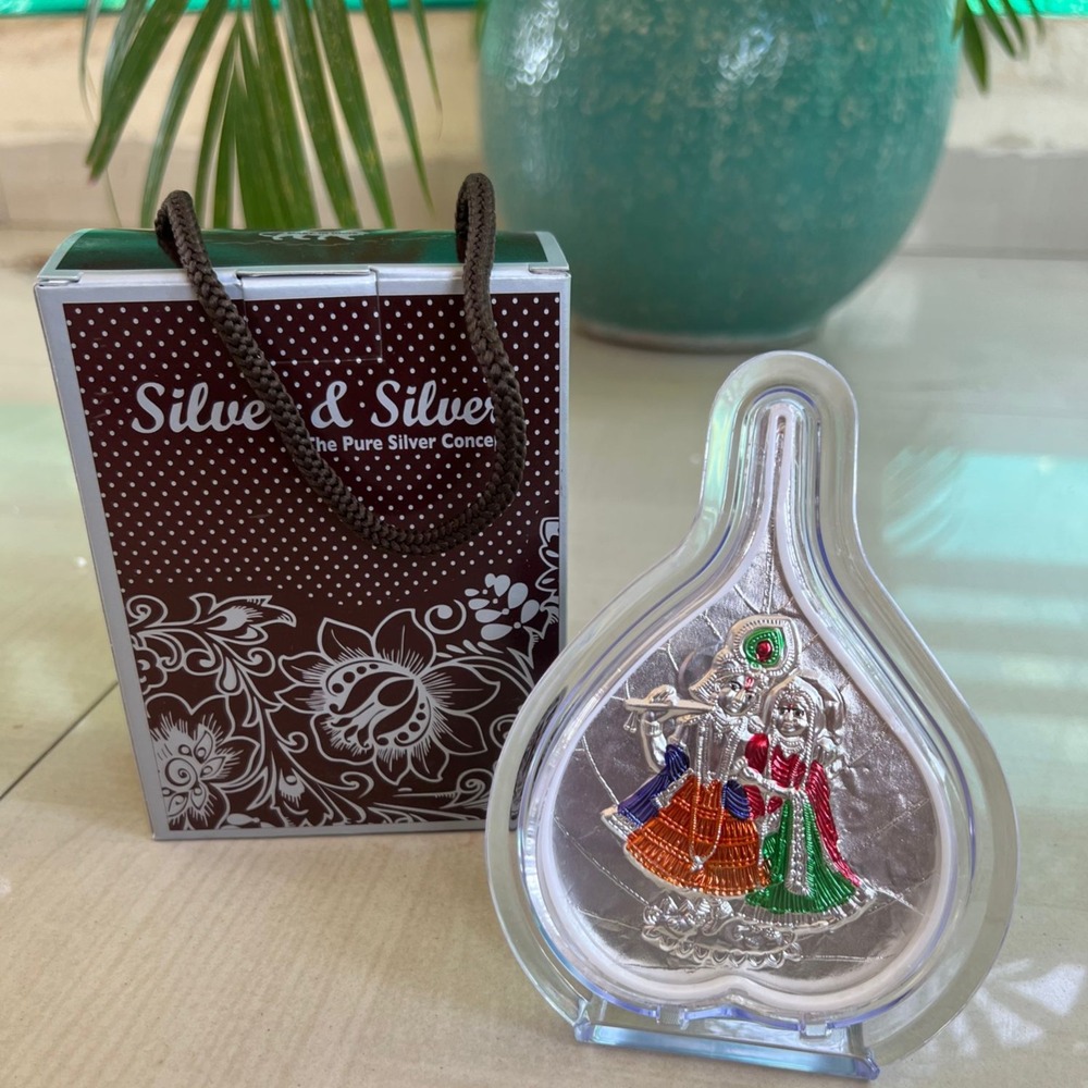 Paan Shape 999 Silver Foil Frame - Application: For Gift