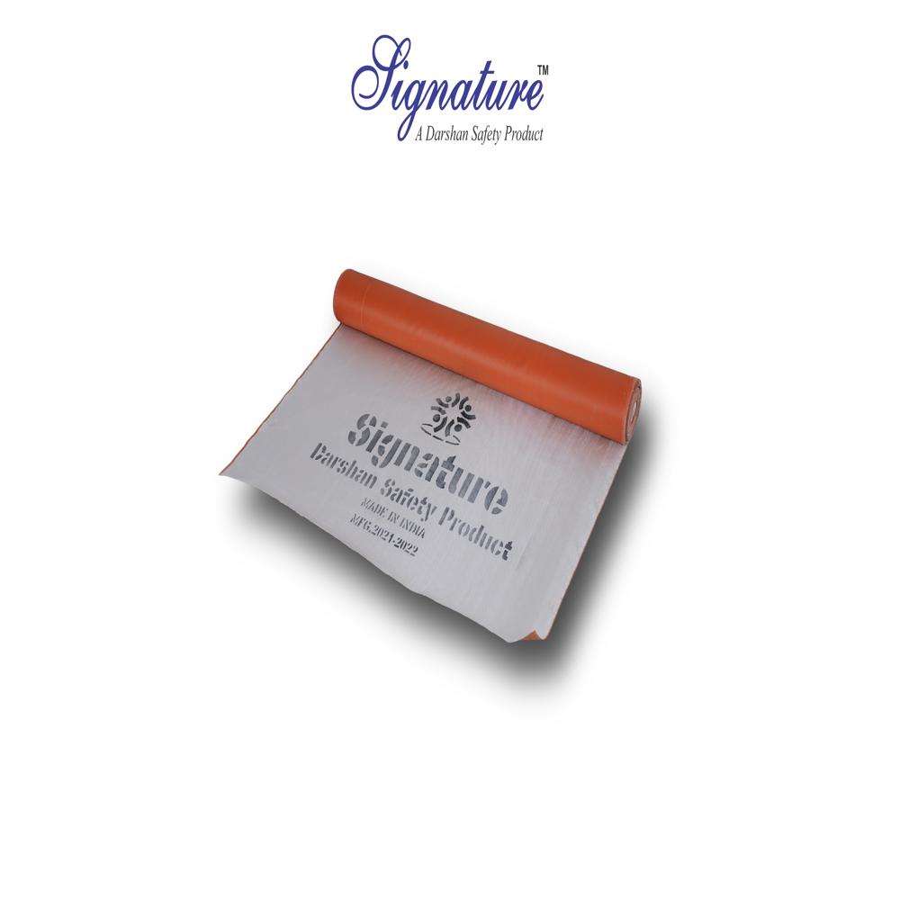 Silicon Coated Fire Blanket - Color: Gray / Red