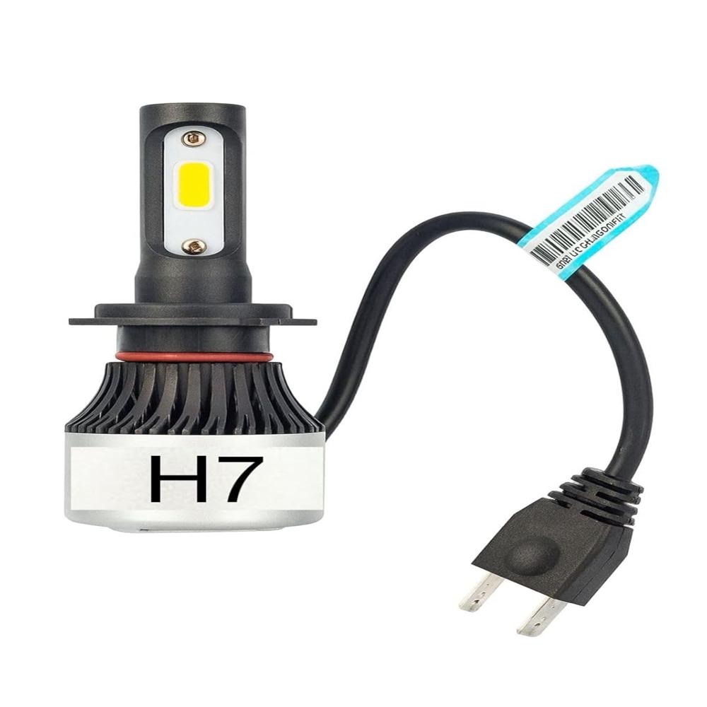 K D H4/h7/9005/hb3/9006/hb4/h8/h9/h11/h16/h27 9000lm 6500k 72 Watt 2 Led Bulb Automotive Headlight Bulbs (Cool White) Universal For All Vehicle - Color: White