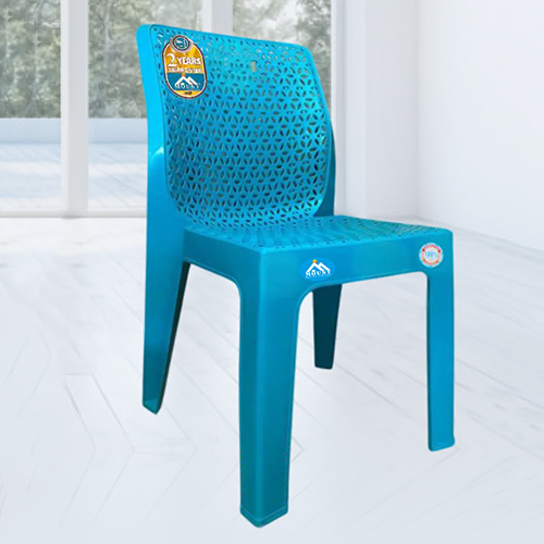 Sky Blue Fancy Plastic Chair - Color: Different Available