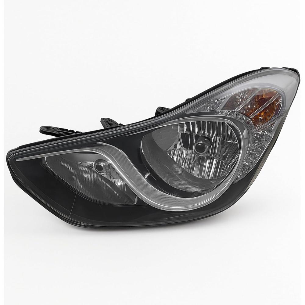 K D Headlight Assembly For Hyundai Elantra 2012-2016 Halogen