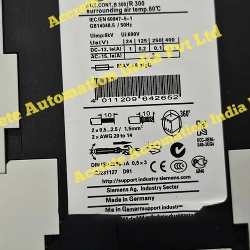 Siemens 3Ug4622-2Aw30 Digital Monitoring Relay - Application: Industrial