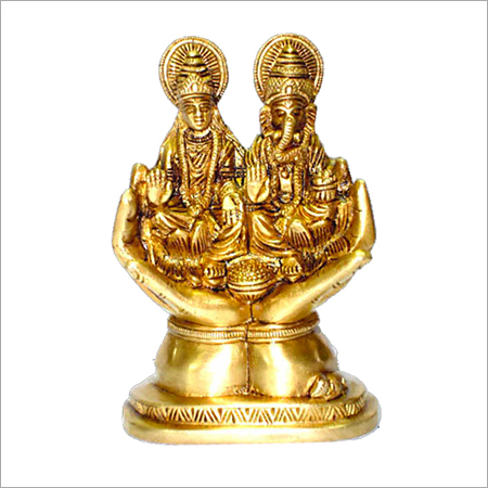 टिकाऊ नक्काशीदार लक्ष्मी गणेश प्रतिमा