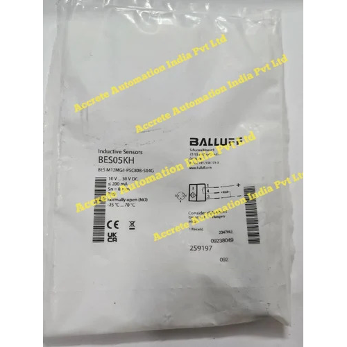 Balluff Bes05Kh Bes M12Mg1-Psc80B-S04G Inductive Sensor - Dimension (L*W*H): 60(L) Millimeter (Mm)