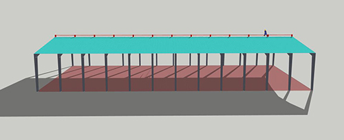 Industrial Prefabricated Shed - Color: Multi - Color