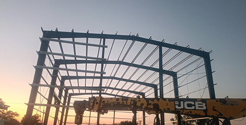 Prefabricated Godown Structure - Color: Grey