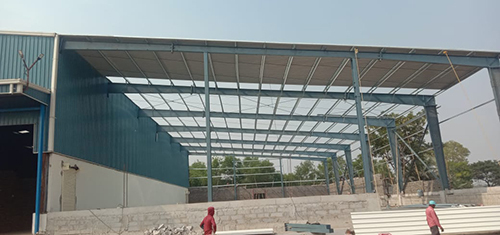 Pre Engineered Buildings Structure - Color: Grey