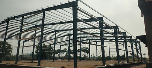 Ms Peb Bulidings Warehouse Structure - Color: Grey