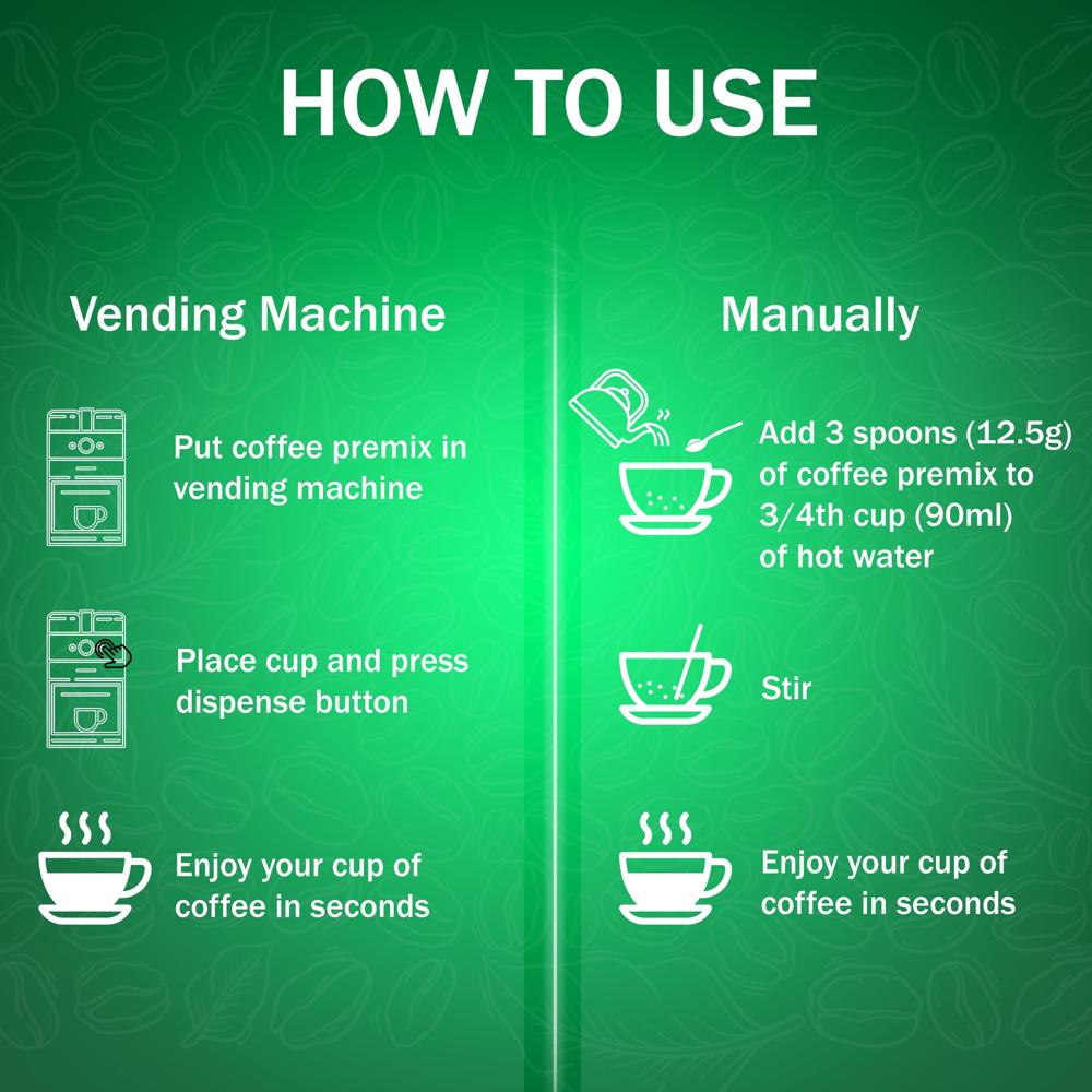 ATLANTIS Kadak 3-in-1 Cardamom Tea Premix - 1kg Pack | Strong & Flavourful Chai for Vending Machines