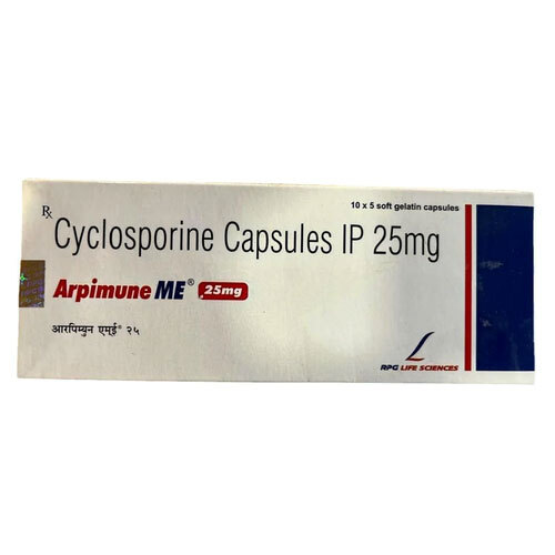 Cyclosporine Capsules IP 25mg