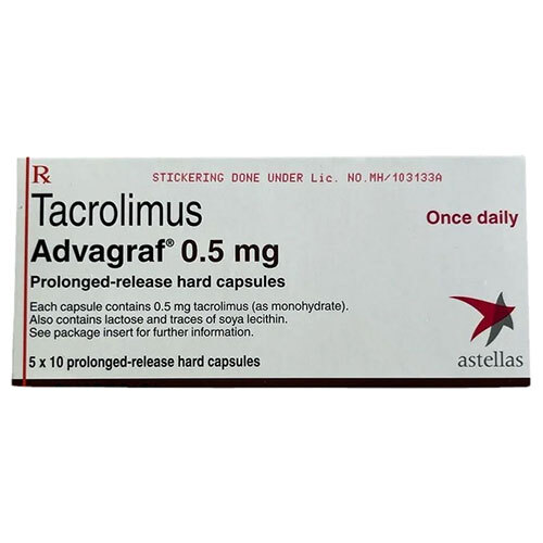 Tacrolimus Advagraf Capsules 0.5 mg