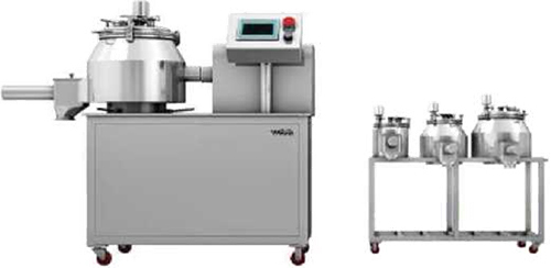 Lab Rapid Mixer Granulator - Color: Silver