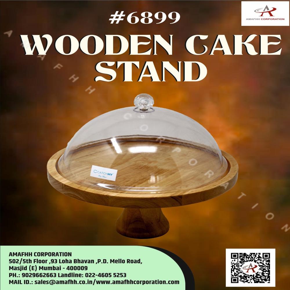 Wooden Cake Stand - Material: Wood