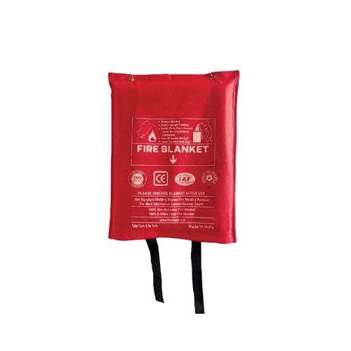 Plastic Fire Blanket - Color: Red