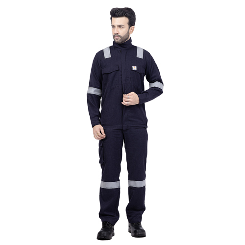 Red Fort Ifr Lyocell Jacket And Trousers - Color: Navy Blue