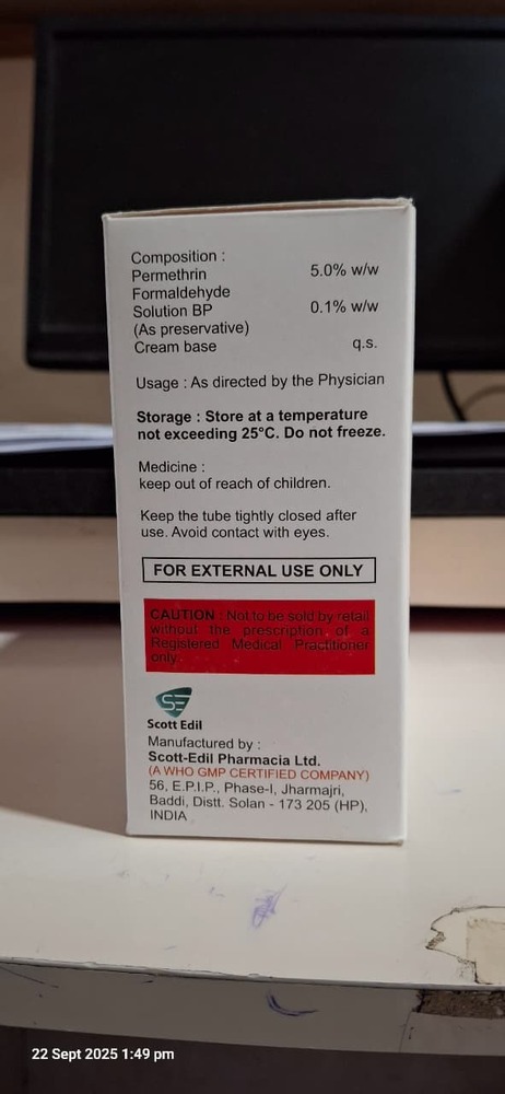 PERMETHIN CREAM 30 GM