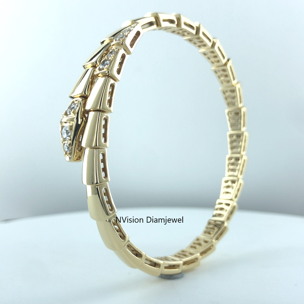 Sparkling Eyes Serpentine Diamond Bracelet