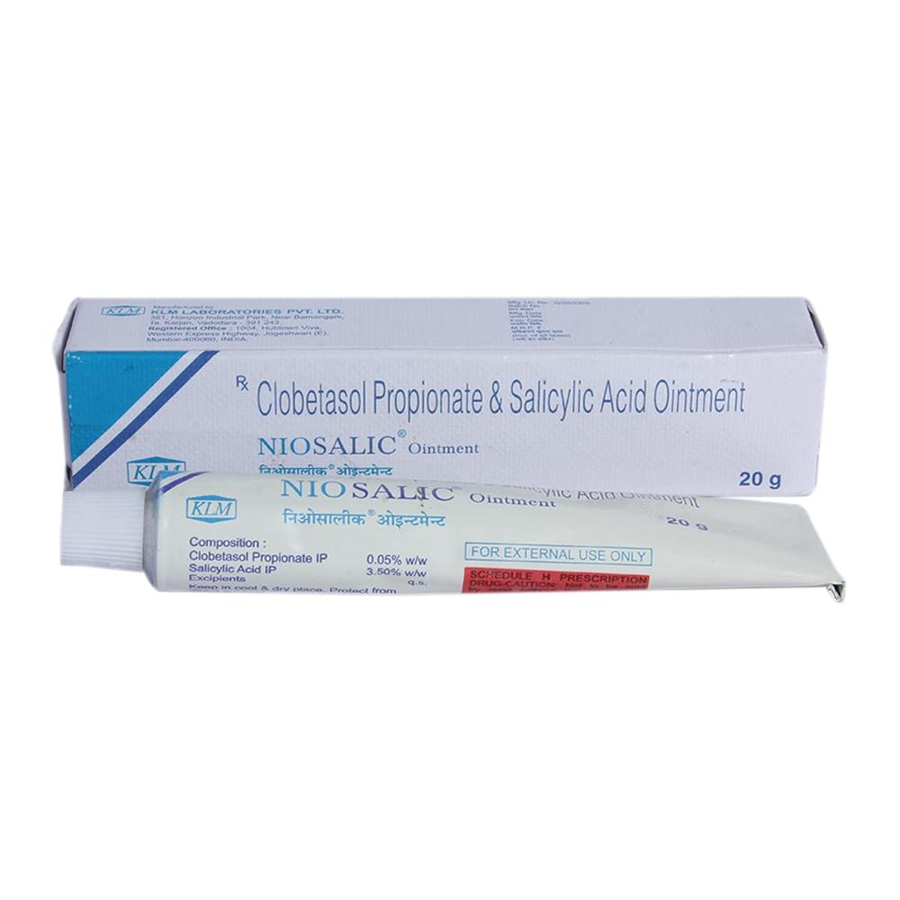 Niosalic Clobetasol + Salicylic Ointment 20gm - Drug Type: General Medicines