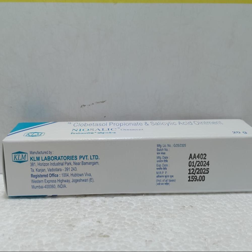 Niosalic Clobetasol + Salicylic Ointment 20gm