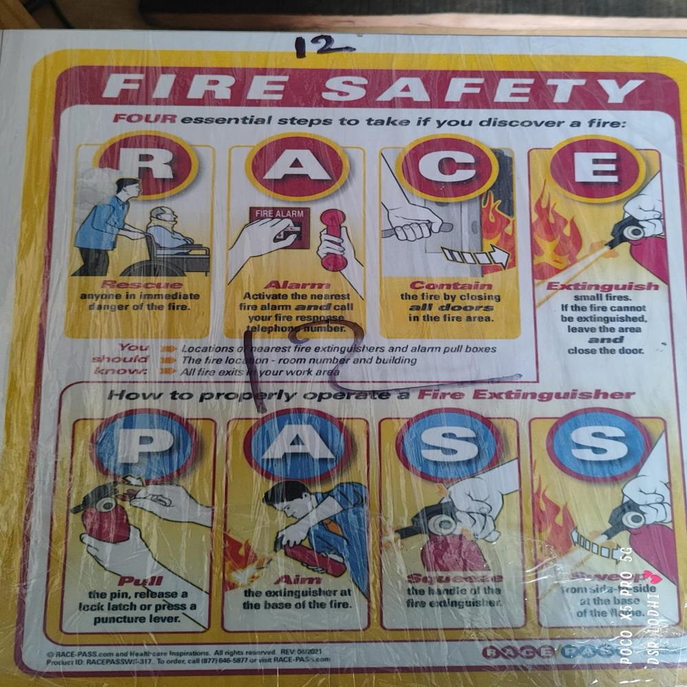 fire safety Signage