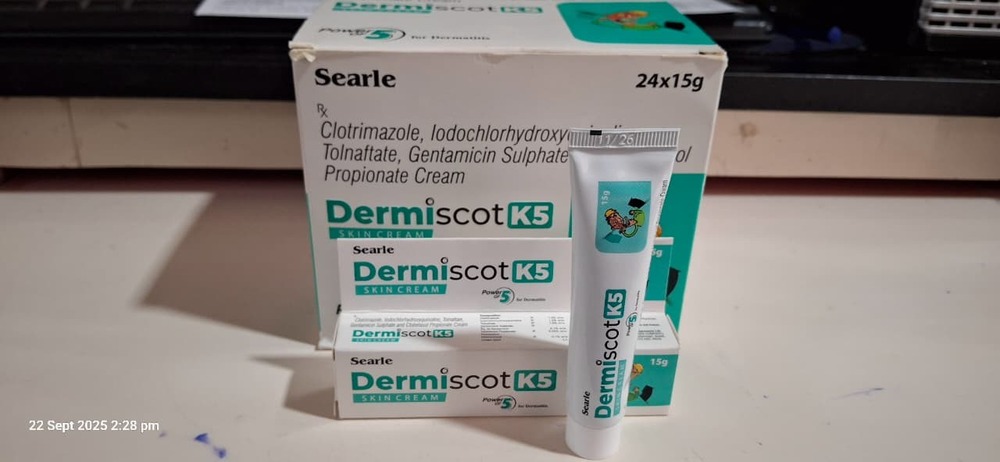 CLOTRIMAZOLE IODOCHLORHYDROXYQUINOLINE TOLNAFTATE + GENTAMICIN +CLOBESTASOL PROPIONATE CREAM 15 GM