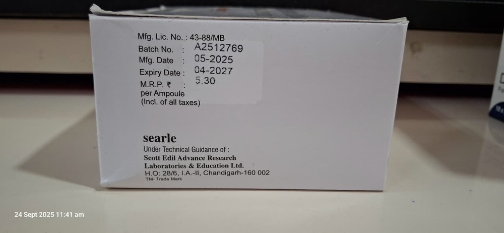 BETAMETHASONE SODIUM PHOSPHATE INJ 1 ML