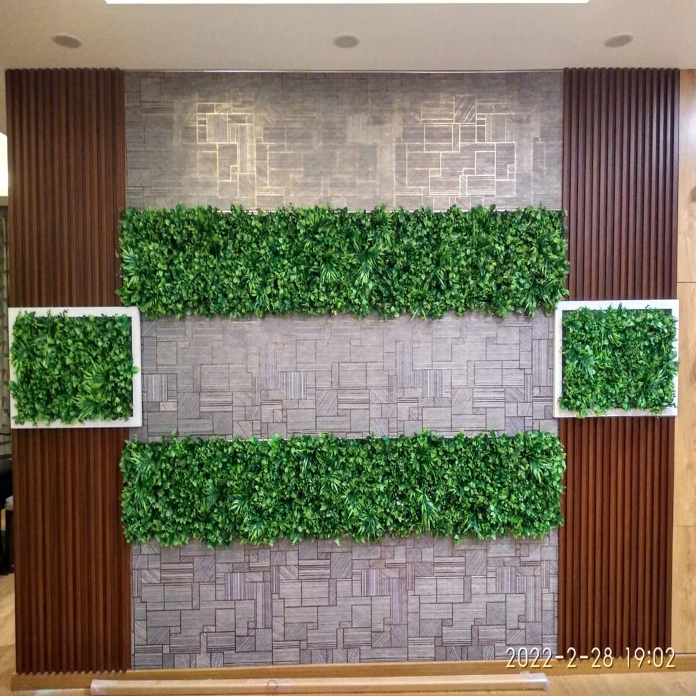 Green Artificial Grass - Plastic Material, 20 Meter Length, Vibrant Green Color | Durable, Perfect For Home Decoration