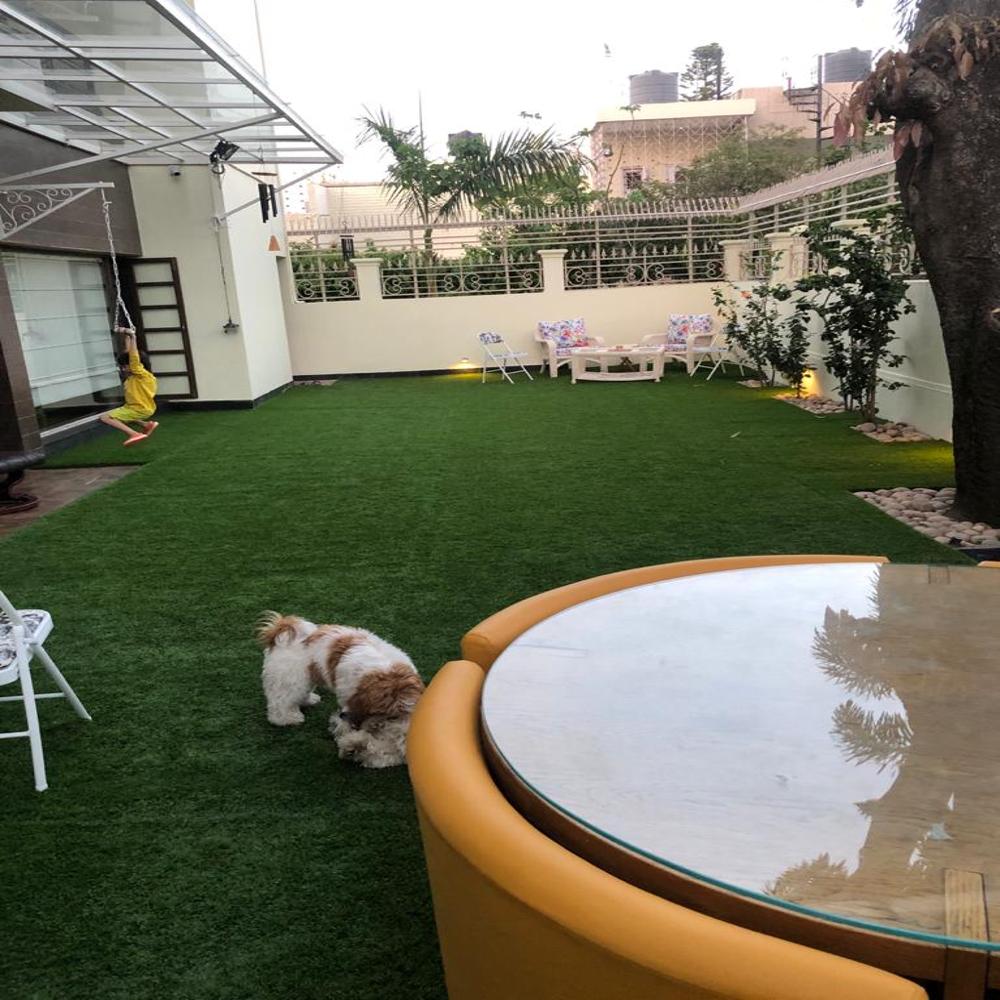 Green Artificial Grass - Plastic Material, 20 Meter Length, Vibrant Green Color | Durable, Perfect For Home Decoration
