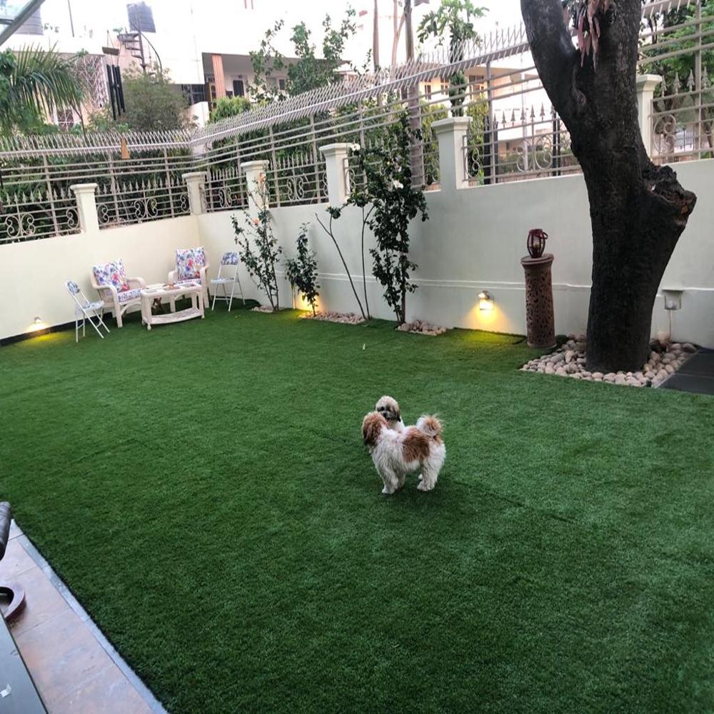 Green Artificial Grass - Plastic Material, 20 Meter Length, Vibrant Green Color | Durable, Perfect For Home Decoration