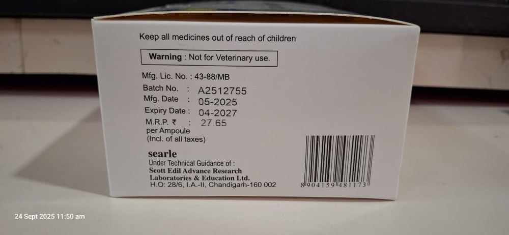 DICLOFENAC SODIUM INJECTION 1 ML