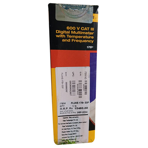 600 V Cat Iii Digital Multimeter With Temperature And Frequency - Accuracy: 100 %