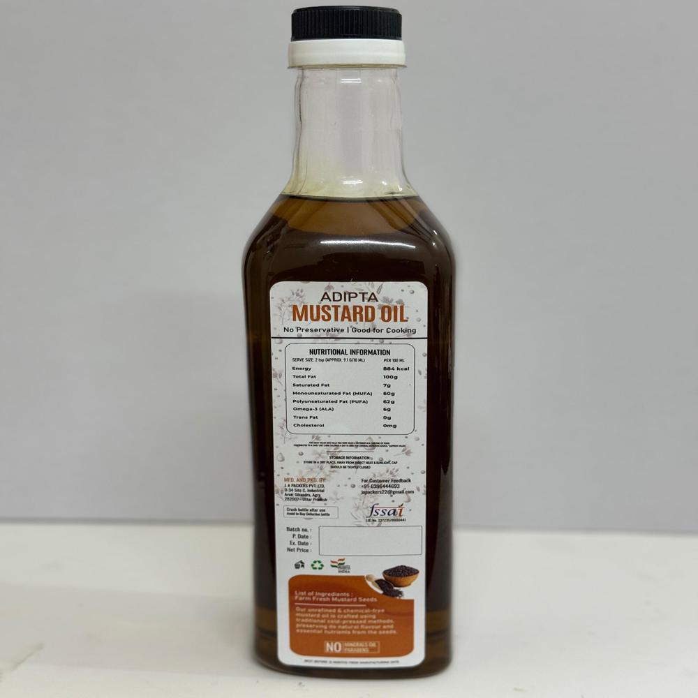 Cold pressed mustard oil