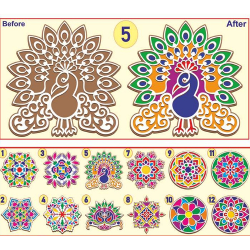 DIY MDF RANGOLI