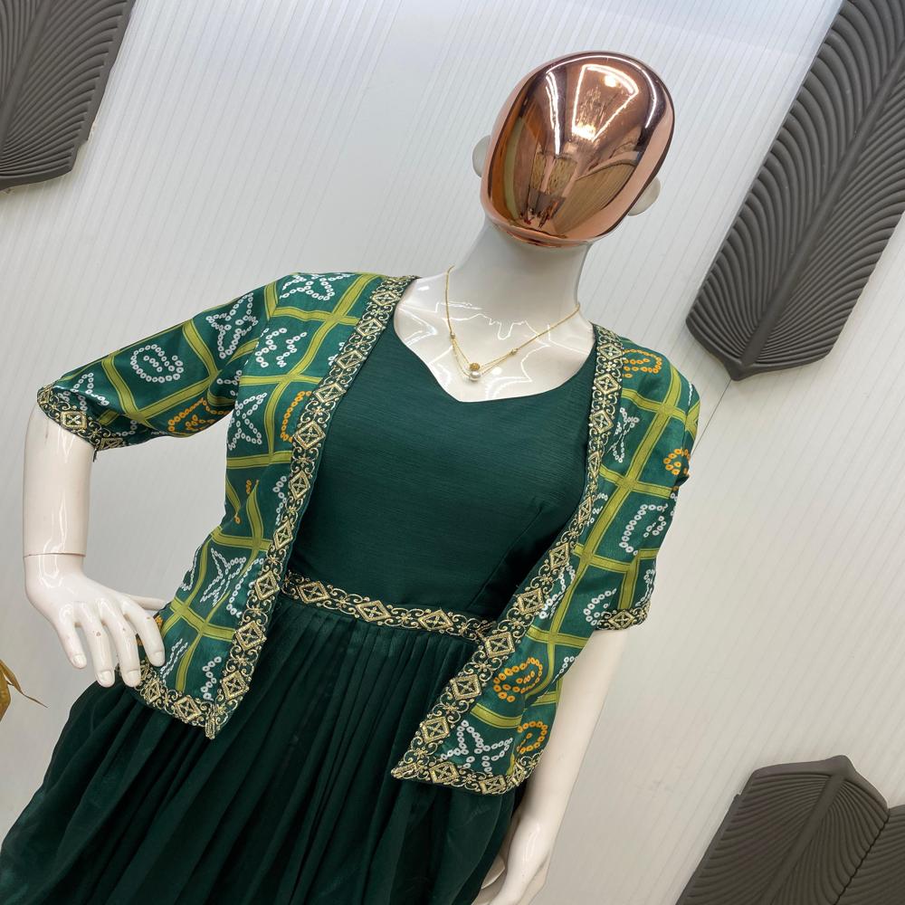 Designer One Piece With Shrug 