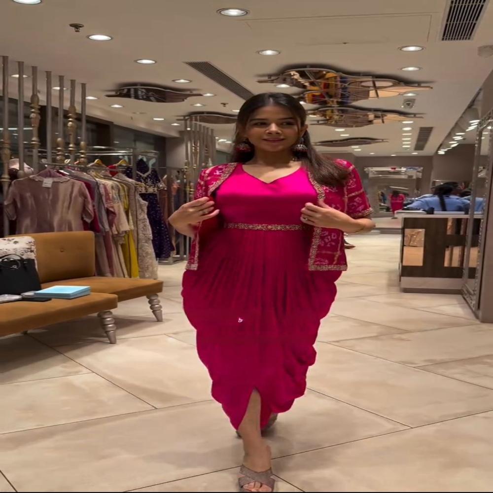 Designer One Piece With Shrug 