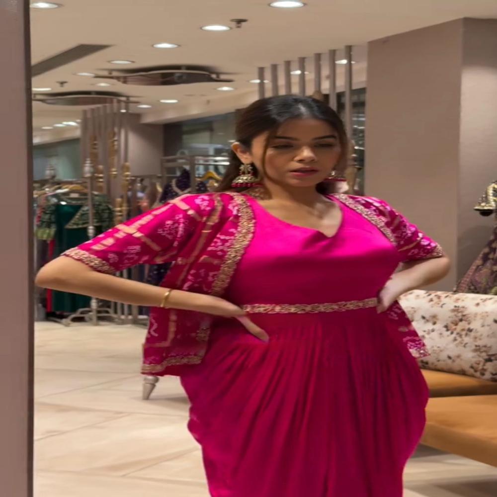 Designer One Piece With Shrug 