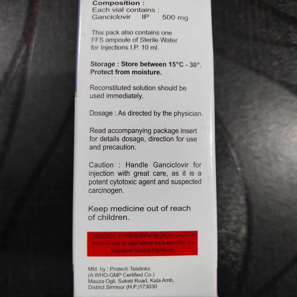 Ganciclovir injection 500 mg